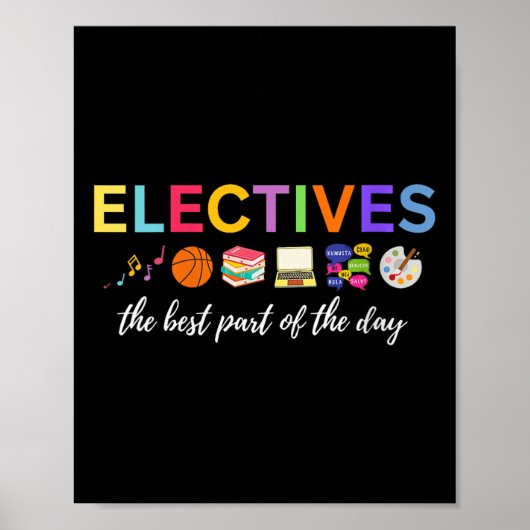 Womens Electives The Part Of The Day V-neck  Poster (Voorkant)