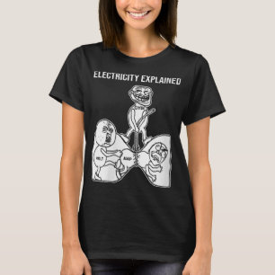 Womens Electricity Explaated Electricity Physics N T-shirt