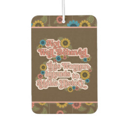 Women's Empowerment Retro jaren 60 en 70 Bloemen Luchtverfrisser