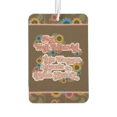 Women's Empowerment Retro jaren 60 en 70 Bloemen Luchtverfrisser (Achterkant)