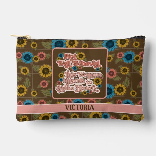 Women's Empowerment Retro jaren '60 en '70 Floral Etui (Voorkant)