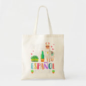 Womens en espanol voor de bilaterale Spaanse Teac Tote Bag (Voorkant)