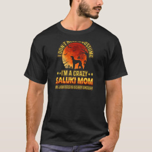 Womens eng kostuum voor Dog Mama Crazy Saluki mama T-shirt