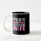 Womens Engineering Quote voor een vrouw van een Ae Tweekleurige Koffiemok (Links)