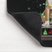 Womens English Bulldog Ugly Christmas Sweaters Hol Muismat (Hoek)