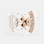 Womens Espresso Martini Social Club Drinking Tail  Fleece Deken (Voorkant (Horizontaal))