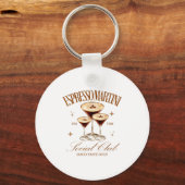 Womens Espresso Martini Social Club Drinking Tail  Sleutelhanger (Voorkant)