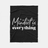 Womens Everything Is Mindset Insrational Mind Moti Fleece Deken (Voorkant)