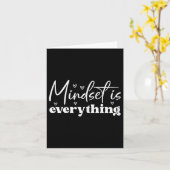 Womens Everything Is Mindset Insrational Mind Moti Kaart (Gele Bloem)