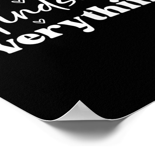 Womens Everything Is Mindset Insrational Mind Moti Poster (Hoek)