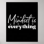 Womens Everything Is Mindset Insrational Mind Moti Poster (Voorkant)