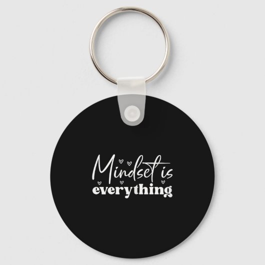 Womens Everything Is Mindset Insrational Mind Moti Sleutelhanger (Voorkant)