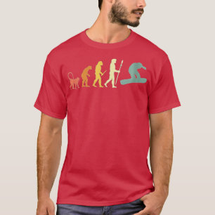 Womens Evolutie van Snowboarding T-shirt