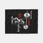 Womens Excuses Don't Burn Calories I Motivational  Fleece Deken (Voorkant (Horizontaal))