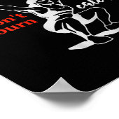 Womens Excuses Don't Burn Calories I Motivational  Poster (Hoek)