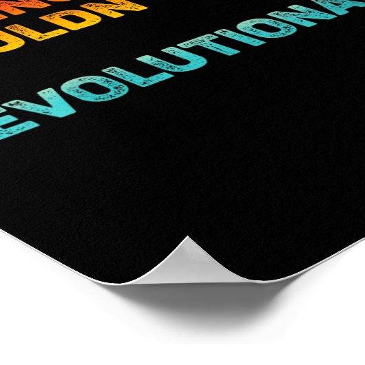 Womens Existing Shouldn't Be Revolutionary Retro V Poster (Hoek)