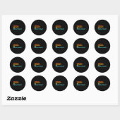 Womens Existing Shouldn't Be Revolutionary Retro V Ronde Sticker (Vel)
