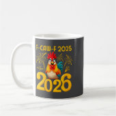 Womens F-caw-f 2025 Happy New Year 2026 Funny Chic Koffiemok (Links)