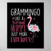 Womens Fabulous Grammy oma moeder Funny Poster (Voorkant)