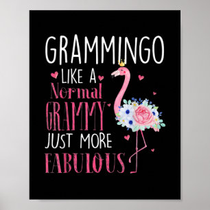 Womens Fabulous Grammy oma moeder Funny Poster