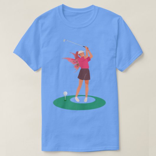 Womens Fairy Spey Golf Golfing Golfers Fairies T-shirt (Design voorkant)