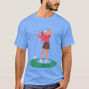 Womens Fairy Spey Golf Golfing Golfers Fairies T-shirt