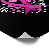 Womens Faith Hope Love Breast Cancer Awareness Pin Poster (Hoek)