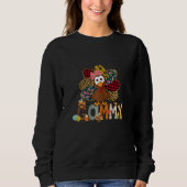 Womens Fall Turkey Gammy    Thanksgiving Doodle Gr Trui (Voorkant)