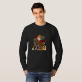 Womens Fall Turkey Jojo    Thanksgiving Doodle Gra T-shirt (Voorkant volledig)