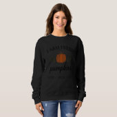 Womens Farm Fresh Pumpkins Autumn Fall Thanksgivin Trui (Voorkant volledig)