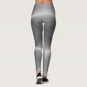 Womens Faux Silver Tekst Naam Trendy Leggings (Achterkant)