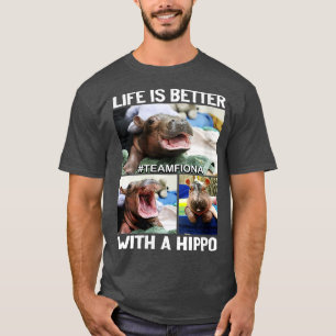 Womens Fiona de Hippo Baby VNeck T-shirt