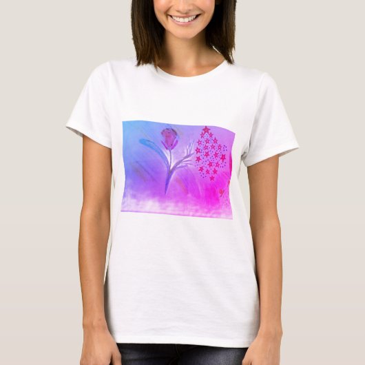 Women's firework fun floral T-Shirt (Voorkant)