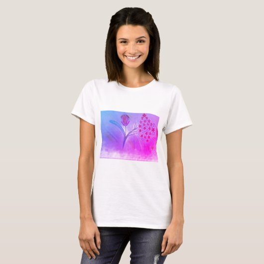 Women's firework fun floral T-Shirt (Voorkant volledig)