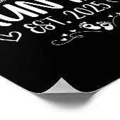 Womens First Time Auntie Est 2025 Soon To Be Mom M Poster (Hoek)