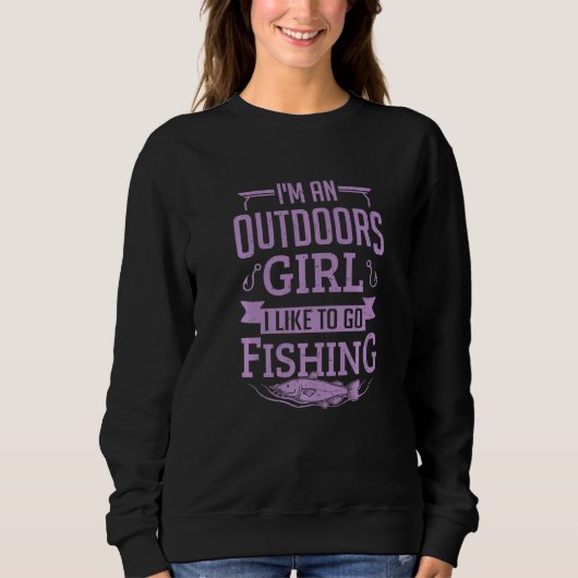 Womens Fishing Shirt Funny Fisherman Like To Go Fi (Voorkant)