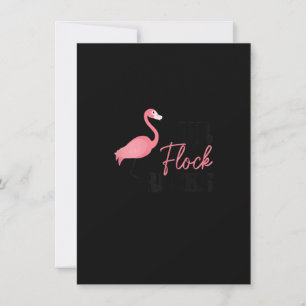 Womens Flamingo Our Flock Rocks Funny Girls Matchi Kaart
