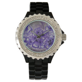 WOMEN'S FLORAL WATCH. HORLOGE
