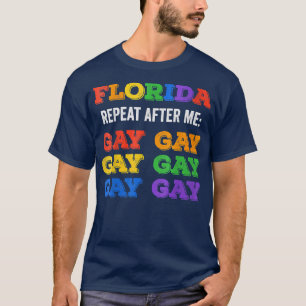 Womens Florida Gay Zeg Gay Trans Blijf op straat L T-shirt