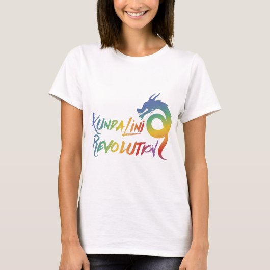 Womens Flow Top Rainbow Dragon Kundalini T-shirt (Voorkant)