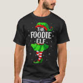 Womens Foodie Elf Christmas Girls Women Elf Squad T-shirt (Voorkant)