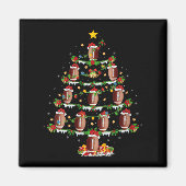 Womens Football Christmas Tree Lights Srts Player  Magneet (Voorkant)