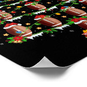 Womens Football Christmas Tree Lights Srts Player Poster (Hoek)