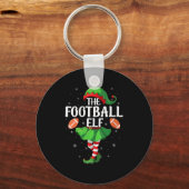 Womens Football Elf Christmas Girls Women Elf Squa Sleutelhanger (Voorkant)