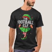 Womens Football Elf Christmas Girls Women Elf Squa T-shirt (Voorkant)