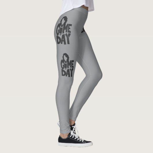 Women's Football Gameday Grey Leggings (Rechts)