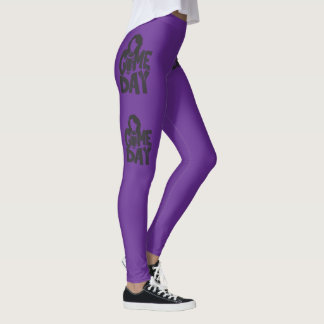Women's Football Gameday Purple Leggings