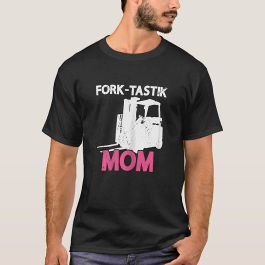 Womens Fork Tastik Ma Certified Warehouse Forklif T-shirt (Voorkant)