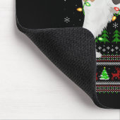 Womens Fox Terrier Dog Ugly Christmas Sweaters Hol Muismat (Hoek)