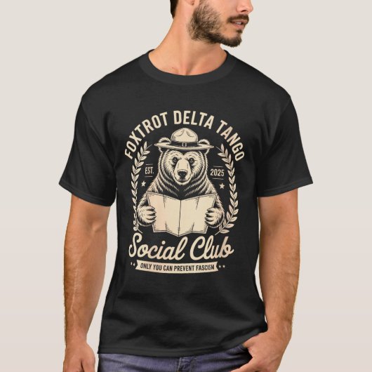 Womens Foxtrot Delta Tango Social Club Only You Ca T-shirt (Voorkant)